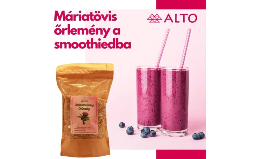 Máriatövis őrlemény a smoothieba