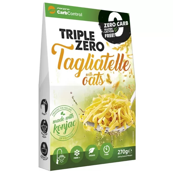 Forpro zero kalóriás tészta - tagliatelle zabbal cukor/zsír/laktóz/glutén/szójamentes 270 g