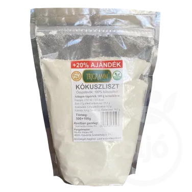 kókuszliszt 500g+20% ajándék 600 g