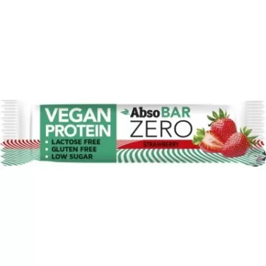 absobar zero vegan proteinszelet strawberry 40 g