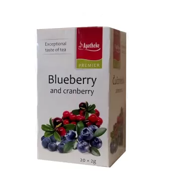 áfonya-tőzegáfonya tea 20x2g 40 g