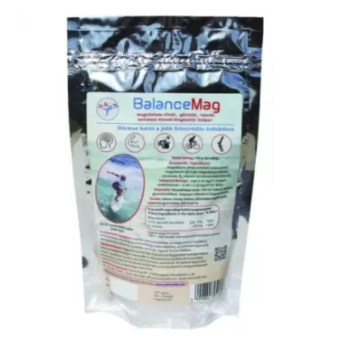 Balancemag magnézium-citrát, -glicinát, -taurát tartalmú étrend-kiegészítő italpor 140 g