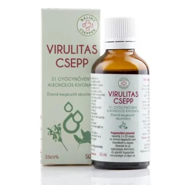 BÁLINT CSEPPEK VIRULITAS CSEPP 21 GYÓGYNÖVÉNY KIVONATA 50ML