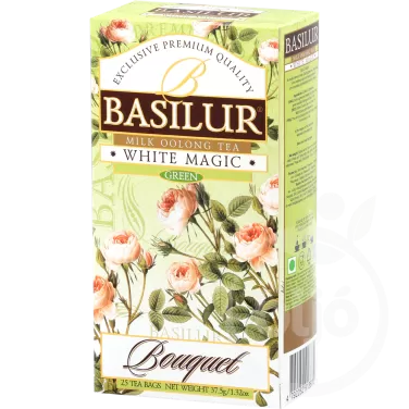 Basilur bouquet white magic tejes oolong tea 25 filter 37,5 g