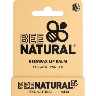 Bee Natural kókusz vanília illatú natúr méhviasz ajakbalzsam 4 g