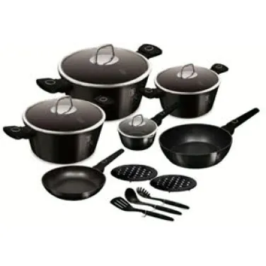 15 részes edénykészlet, Black Vantage Collection (NEW) (BH/8232)