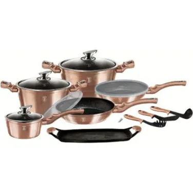 Edénykészlet, 14+2 részes, Metallic Line Rose Gold Edition (BH/7124)