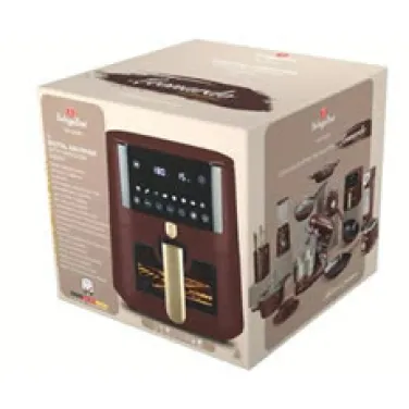 Forró levegős fritőz, 8 L, átlátszó ablakkal, matt bordó (NEW) (BH/9606)