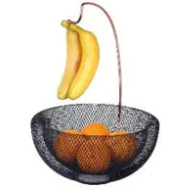 Gyümölcskosár és banántartó, fekete- rose gold (BH/6770)