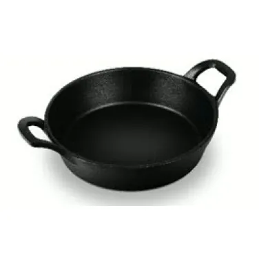 Öntöttvas alacsony lábas, 18 cm, fekete  (BH/6536)