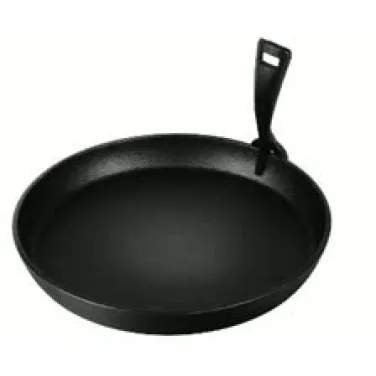 Öntöttvas kerek grill sütőlap levehető nyéllel, 21 cm, fekete  (LP-BH-189)