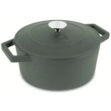 Öntöttvas lábas, 24 cm, zöld (NEW) (BH/6544)