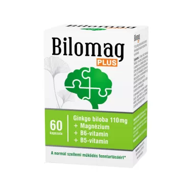 Bilomag plus 110mg gingko biloba kivonatot tartalmazó étrend-kiegészítő kapszula 60 db