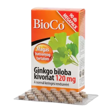 Ginkgo biloba tabletta 120mg 90 db