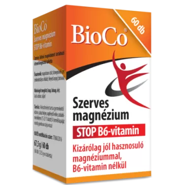 Szerves magnézium stop b6-vitamin tabletta 60 db