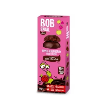 gyümölcs snack étcsokoládéban alma-málna 30 g