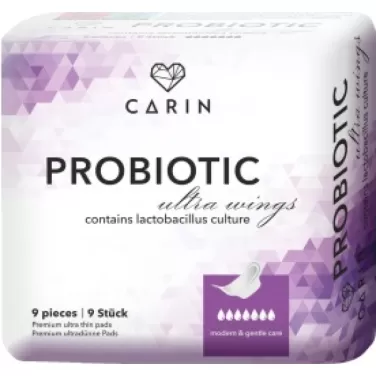 probiotic ultravékony szárnyas intimbetét 9 db