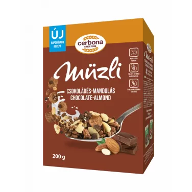 csokoládés-mandulás müzli 200g