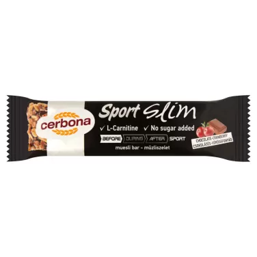 szelet slim csokoládés-vörösáfonyás 35 g