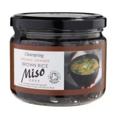 Bio miso barnarizsből üveges 300 g