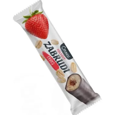 vegán zabrudi epres töltelékkel töltött zabrúd kakaós bevonattal édesítőszerrel hcn 30 g