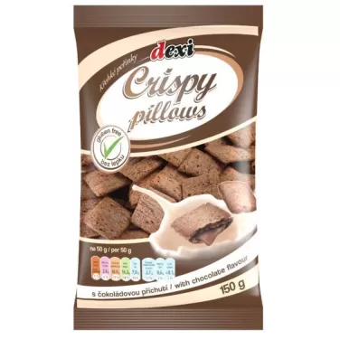 Gluténmemtes crispy párnák csokoládé 150 g