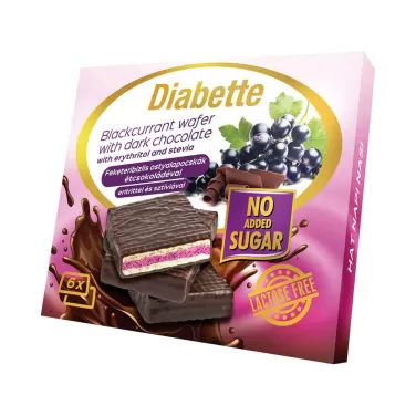 nas laktózmentes ribizlis krémmel töltött ostyalapocskák étcsokoládéval mártva ostya édesítőszerrel erittel 96g