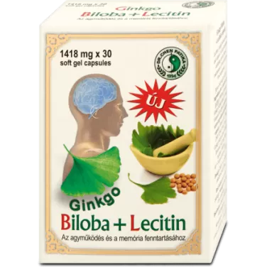 Ginkgo biloba+lecitin kapszula 30 db