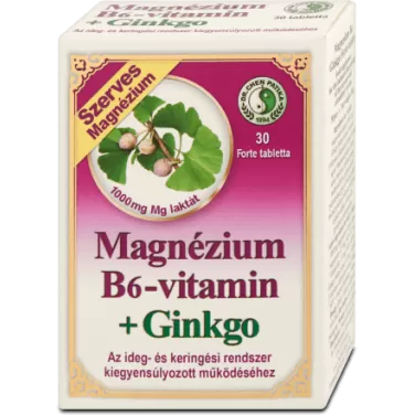 Magnézium b6-vitamin+ginkgo forte tabletta 30 db