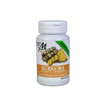 prémium kurkuma c-vitaminnal és bioperinnel 80db