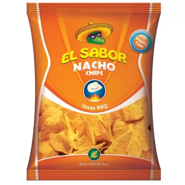 El sabor big nacho chips gluténmentes texas bbq 225 g