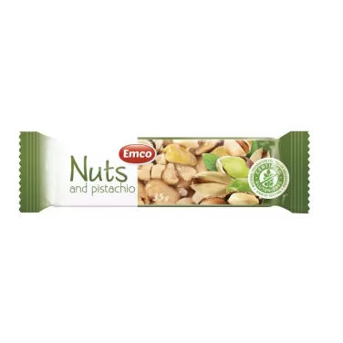 Gluténmentes földimogyoró szelet pisztáciával 35 g