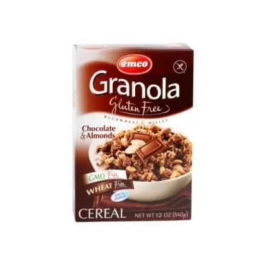 Gluténmentes müzli csokoládéval és mandulával, dobozos 340 g