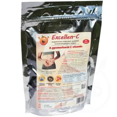 Excellen-C magnézium-aszkorbát tartalmú étrend-kiegészítő italpor 249 g