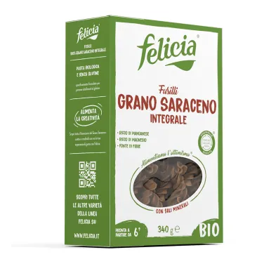 Bio hajdina fusilli gluténmentes tészta 250 g
