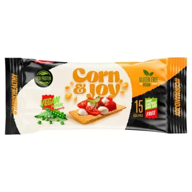 Gluténmentes corn&joy extrudált kenyér növényi fehérje 20g