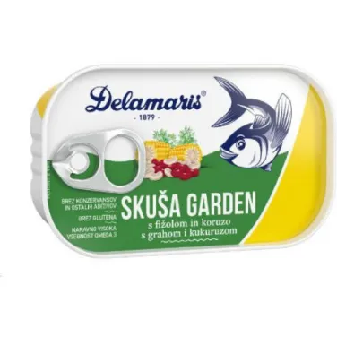 Gluténmentes delamaris makréla saláta garden 125g