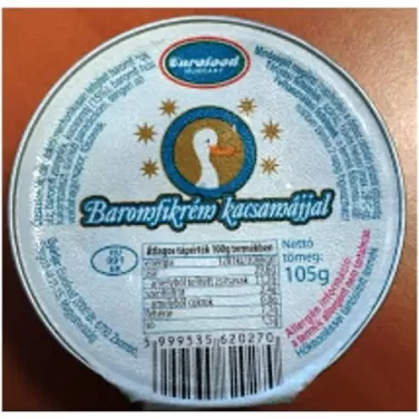Gluténmentes eurofood baromfikrém kacsamájjal 105g