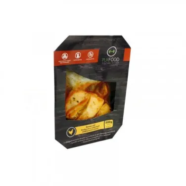 Gluténmentes purefood roston sült barbecue-s csirkemell zöldfüszeres rizzsel 350g 
