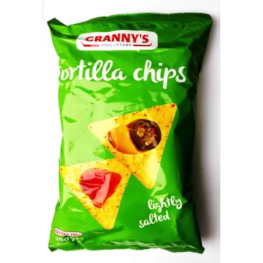 Enyhén sós tortilla chips gluténmentes 150 g