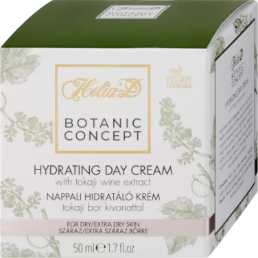 botanic concept nappali hidratáló krém tokaji bor kivonattal száraz, extra száraz bőrre 50 ml