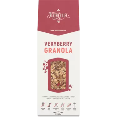 veryberry granola ribizlis granola 320 g