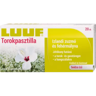 Luuf torokpasztilla izlandi zuzmóval 20 db