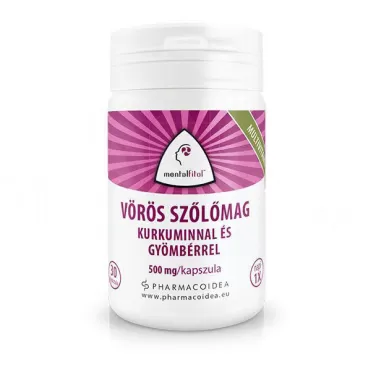 Vörösszőlőmag multivit. kapszula kurkuma kivonat 30 db