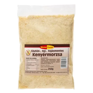gluténmentes kenyérmorzsa 250 g