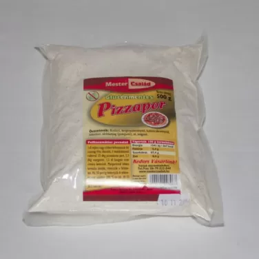 gluténmentes pizzapor 500 g