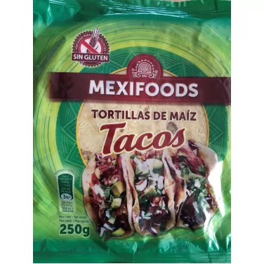 Mexifoods kukorica tortilla 16 cm 250 g