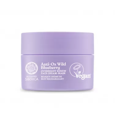 blueberry siberica anti-ox vadáfonya megújító éjszakai arckrém-maszk 50 ml