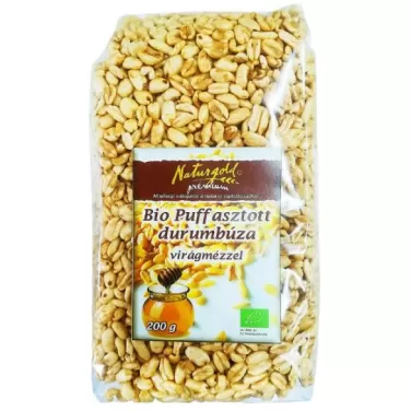 Bio puffasztott durumbúza virágmézzel 200g
