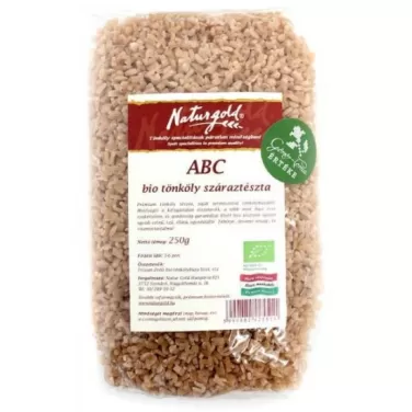 Bio tönköly fehér tészta abc 250g